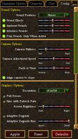 Config Options Panel