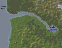 Map of Lake Lithanen